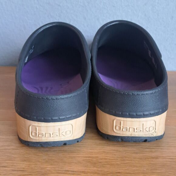 Dansko Kane Clogs Slip On Women Size 38 8 Black Lightweight Outdoor Gardening - Picture 3 of 10